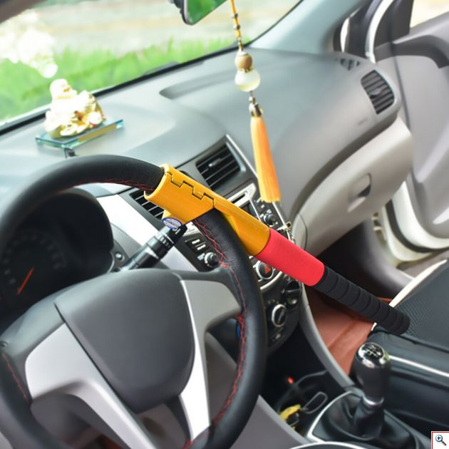 Αντικλεπτικό Σύστημα Τιμονιού τύπου Μπαστούνι Baseball 45 cm Αυτοκινήτου με Κλειδιά - Κλειδαριά Steering Wheel Car Lock