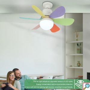 2 σε 1 Ανεμιστήρας Οροφής και Λάμπα LED με Τηλεχειριστήριο 40 W - Ε27