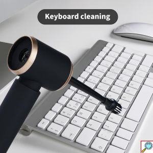 2 σε 1 Επαναφορτιζόμενο Φορητό Σκουπάκι & Φυσητήρας με 6 Κεφαλές και Αφαιρούμενο Πλενόμενο Φίλτρο