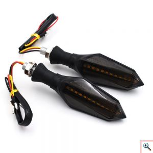 Τριγωνικά Φλας Μηχανής LED Πορτοκαλί & Μπλέ Universal Smoke - Σετ 2τμχ