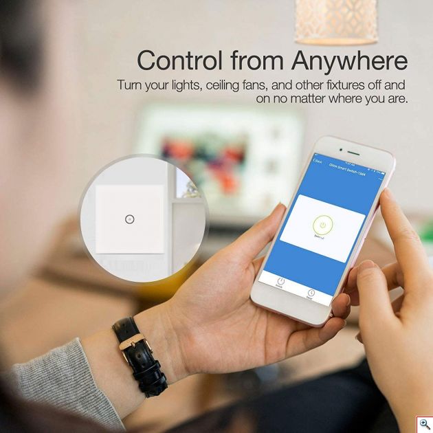 Λάμπα - Φωτιστικό με Μονό Διακόπτη Αφής Wi-Fi Smart Light Switch 