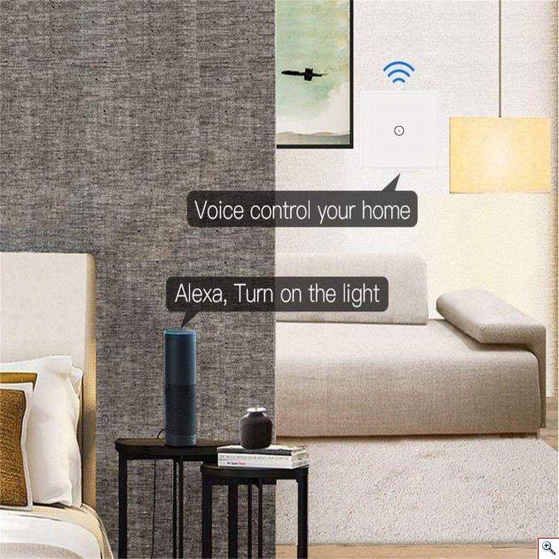 Λάμπα - Φωτιστικό με Μονό Διακόπτη Αφής Wi-Fi Smart Light Switch 