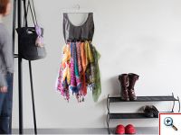 Fashion Κρεμάστρα για Φουλάρια little dress Hanging Scarf Organizer με 16 κρίκους
