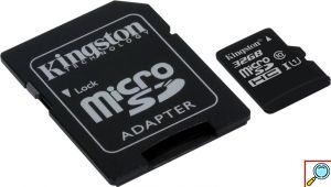 Κάρτα Μνήμης Kingston MICROSDXC 32GB CLASS 10 και Αντάπτορας SD Plus U1 80MB/s