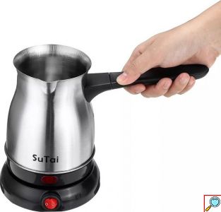 Ηλεκτρικό Μπρίκι Sutai 800W με Χωρητικότητα 800ml για Ελληνικό Καφέ