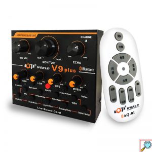 Μίκτης Karaoke Aqta World V9 Plus σε Μαύρο Χρώμα