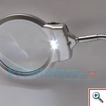 Ρυθμιζόμενος Μεγενθυτικός Φακός x2 - 107mm με κλιπ στερέωσης & Led Φωτισμό