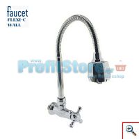 Εύκαμπτη Μπαταρία Νεροχύτη Τοίχου Απλή - Faucet Flexi-C 23120