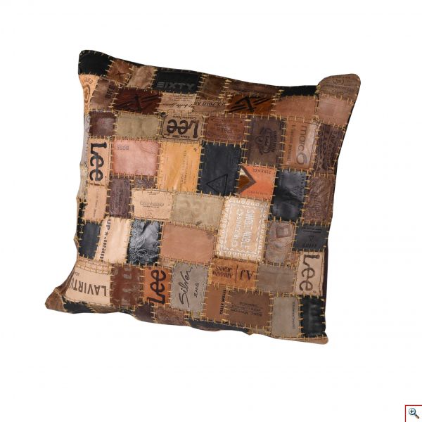 Διακοσμητικό Μαξιλάρι Leather Labels