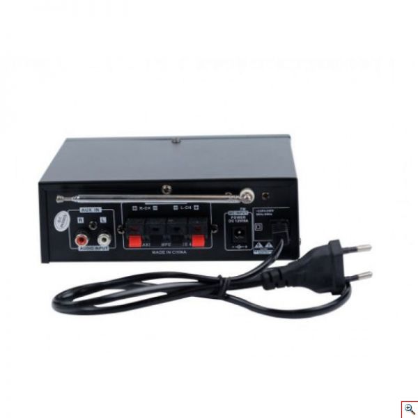Φορητός Hi-Fi Στέρεο Ραδιοενισχυτής BT-618 30W USB/SD/FM MP3 Ιδανικός για KARAOKE Player 220V -12V Αυτοκινήτου - 2 x Jack 6,3mm με Τηλεχειριστήριο