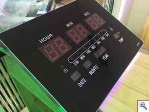 Ψηφιακό Ρολόι - Πινακίδα LED με Θερμόμετρο, Ημερολόγιο - LED Number Clock 2939Α