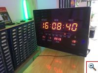Ψηφιακό Ρολόι - Πινακίδα LED με Θερμόμετρο, Ημερολόγιο - LED Number Clock 2939Α