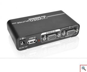 Video Splitter 1 VGA σε 4 VGA 1920 x 1440 με Ενισχυτή Εικόνας & Ήχου - Διανεμητής Έγχρωμης Εικόνας για Υπολογιστές, Βιντεοπροβολείς