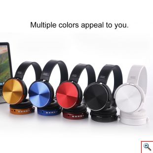 Ασύρματα On-Ear Super Bass Ακουστικά Bluetooth με Aux, SD/TF, FM Radio - Wireless Stereo Headphones Λευκό
