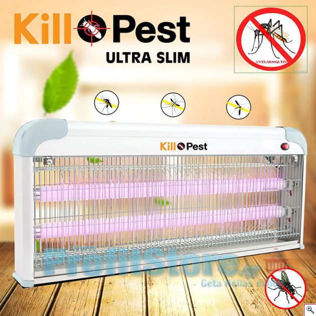 Ultra Slim Ηλεκτρικό Εντομοκτόνο 30 Watt ( 2 x 15W ) Kill Pest - Εντομοπαγίδα Αντικουνουπικό