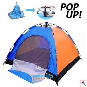 Αυτόματη Pop Up Σκηνή για Camping 4 ατόμων Καλοκαιρινή - Sun Shade 2,1x2,1x1,45m