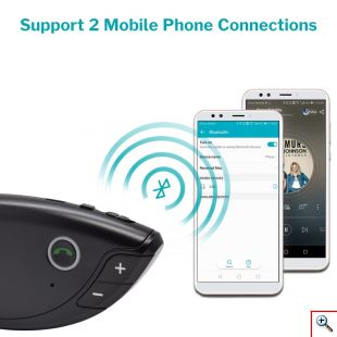 Ασύρματο Μαγνητικό Ηχείο Bluetooth - Μεγάφωνο Αυτοκινήτου Ανοιχτής Ακρόασης 2 Συσκευών - BT SpeakerPhone