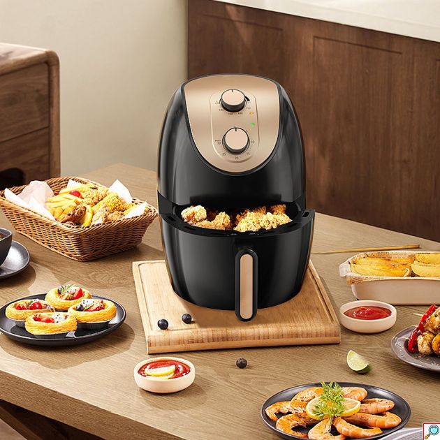 Φριτέζα Αέρος Healthy Fryer για Γεύση Τηγανητού χωρίς Λάδι - 1200W με Αποσπώμενο Κάδο 4L - Ρυθμιζόμενο Θερμοστάτη 0-200°C & Χρονοδιακόπτη Telco