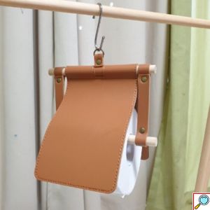 Δερμάτινη Θήκη - Βάση για Χαρτί Τουαλέτας - Κρεμαστή Χαρτοθήκη