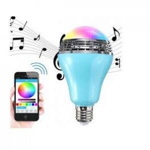 Bluetooth LED Λάμπα 6W E27 Πολύχρωμη με Ηχείο 3W με App Εφαρμογή για Android & iOS