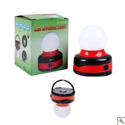 Mini Φωτιστικο LED Μπαταρίας με Μαγνητική Βάση & Κρεμαστράκι / Λαβή - Φωτισμός Κάμπινγκ