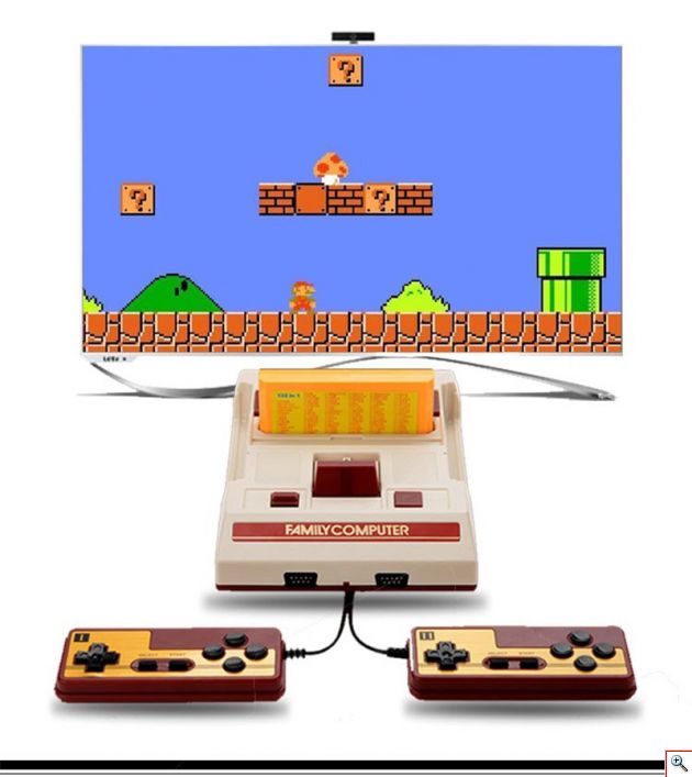 Ρετρό Παιχνιδομηχανή με 632 Παιχνίδια 8 Bit με 2 Τηλεχειριστήρια - Συνδέεται με TV - Κονσόλα Entertainment System FC Naruto Nintento Famicom Games