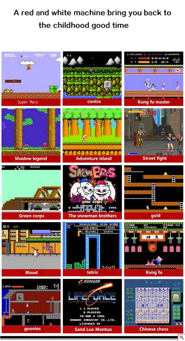 Ρετρό Παιχνιδομηχανή με 632 Παιχνίδια 8 Bit με 2 Τηλεχειριστήρια - Συνδέεται με TV - Κονσόλα Entertainment System FC Naruto Nintento Famicom Games