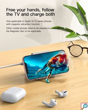 3 σε 1 Αναδιπλούμενος Ασύρματος Φορτιστής Qi Pad 18W - Για iPhone, AppleWatch και AirPods