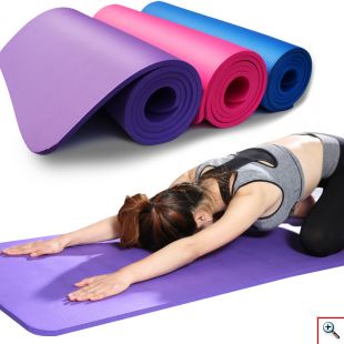 Στρώμα Ασκήσεων 182x62x1cm - Yoga Mat Μωβ 