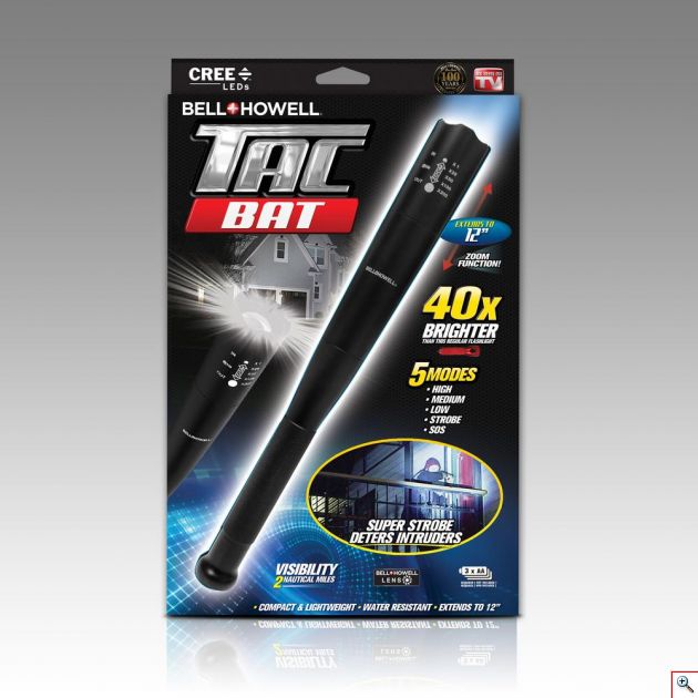 Φακός LED 500LM Μπαστούνι Αυτοάμυνας ( Γκλοπ ) με 5 Λειτουργίες Φωτισμού & Zoom - Κατάλληλος για Σώματα Ασφαλείας