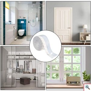 2x ECOSeal Αυτοκόλλητη Ταινία Μόνωσης & Σφράγισης 6m (2x3m) Παραθύρων, Τζαμιών & Πόρτας