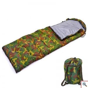 Army Μονός Υπνόσακος Παραλλαγής 200x75cm - Sleeping Bag Στρατιωτικό Camo