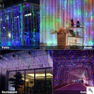 320 LED Λαμπάκια Χριστουγεννιάτικη Κουρτίνα RGB Πολύχρομος Φωτισμός - Digital Light Series