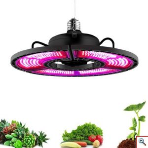 E27 Τριπλό Φωτιστικό 400W 180º LED Ανάπτυξης & Καλλιέργειας Φυτών Full Spectrum Αναδιπλούμενο Πάνελ - Λάμπα Θερμοκηπίου Εσωτερικού Χώρου - Plant Grow Light