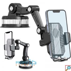 Universal Στιβαρή Βάση Κινητού Moxom 360° με Βεντούζα για Αυτοκίνητο 