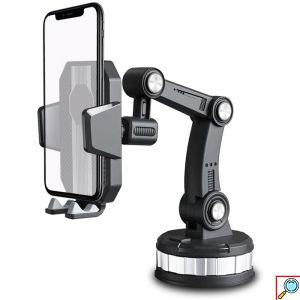 Universal Στιβαρή Βάση Κινητού Moxom 360° με Βεντούζα για Αυτοκίνητο 