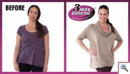3 Way Poncho - Πόντσο Ζιβάγκο για άνεση και στύλ