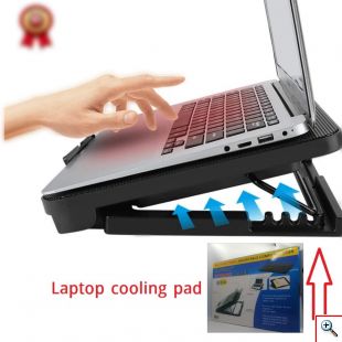 Πολυλειτουργική Βάση Φορητού Υπολογιστή με Ανεμιστήρα USB & LED Φωτισμό - Notebook Cooler SHAOYUNDIAN 