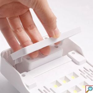 Πτυσσόμενο Σκαμπό Χεριών & Λάμπα Πολυμερισμού για Ημιμόνιμο Μανικιούρ - SUN Handpillow Nail UV LED Lamp