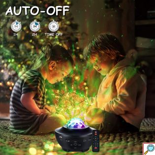 Φωτιστικο Δωματίου tiktok Galaxy Projector LED με Original Laser Effect με Ηχείο Bluetooth - Προτζέκτορας Αστεριών USB