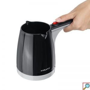Sokany® Ηλεκτρικό Μπρίκι 1000W με Χωρητικότητα 250ml Μαύρο