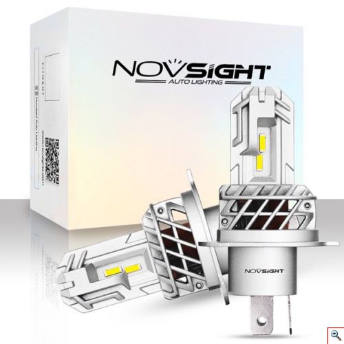2x Λαμπτήρες LED H4 10000LM (2x5000lm) 6000K 40W (2x20w) IP68 A500 N35 NOVSIGHT Λάμπες Αυτοκινήτου 12V