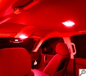 Ψείρες LED Αυτοκινήτου T10 5 smd Κόκκινο 2τμχ