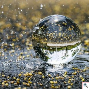 Επαγγελματική Lensball Σφαίρα Φωτογράφισης 60mm με Κρυστάλλινη Βάση για Μοναδικές Λήψεις