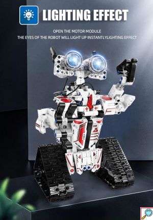 Andowl® RC Lego Παιχνίδι Ρομπότ Κατασκευής 467τμχ με Bluetooth Εφαρμογή - Λευκό