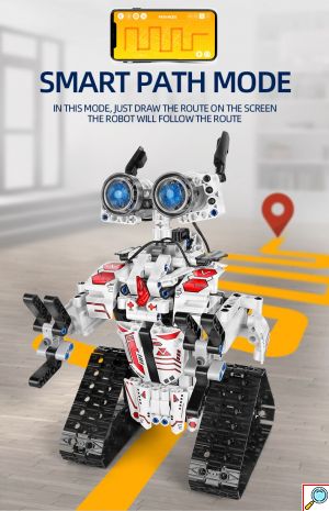 Andowl® RC Lego Παιχνίδι Ρομπότ Κατασκευής 467τμχ με Bluetooth Εφαρμογή - Λευκό