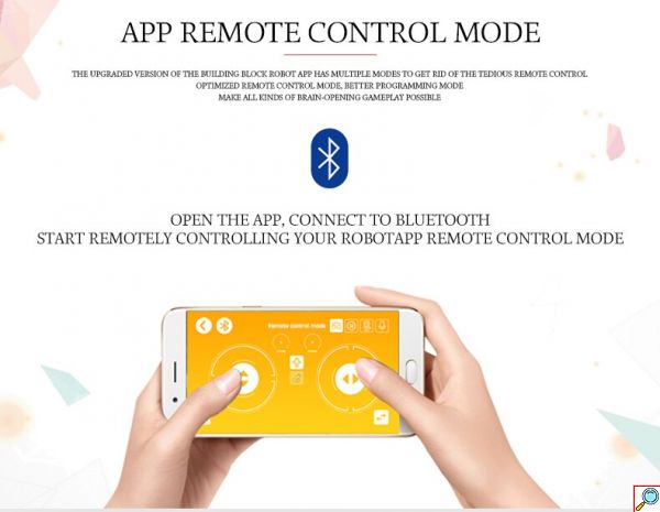 Andowl® RC Lego Παιχνίδι Ρομπότ Κατασκευής 467τμχ με Bluetooth Εφαρμογή - Λευκό