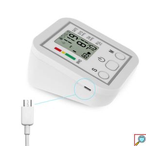 SmartPress Αυτόματο Ακριβές Πιεσόμετρο Μπράτσου με Ελληνική Εκφώνηση Αποτελεσμάτων, Ειδοποίηση Πίεσης, Ένδειξη Αρρυθμίας, 99 Μνήμες & 2 Προφίλ