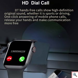 Bluetooth Smart Watch - Αδιάβροχο Ρολόι με Οθόνη Αφής, Οξύμετρο, Βηματομετρητή, Θερμιδομετρητή, Πιεσόμετρο, Παρακολούθηση Ύπνου - LD6