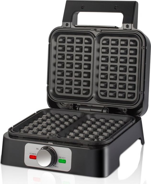 Βαφλιέρα 4 θέσεων - 1200W για βελγικές βάφλες, αντικολλητικές πλάκες, ιδανική για πρωινό & brunch